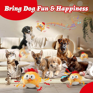 Interactive Dog Toys, Squeaky Moving Ball Toy with Jumping & Music Modes, Rechargeable