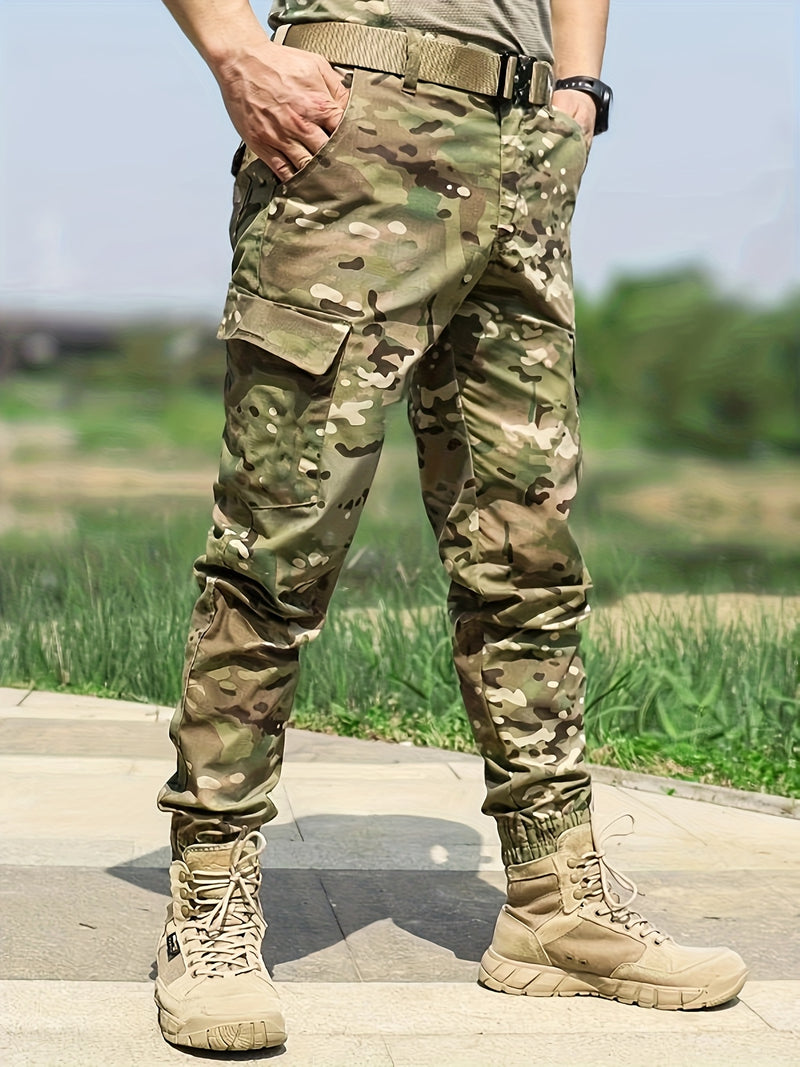 Men's Camouflage Cargo Pants | Multi-Pocket Tactical Workwear