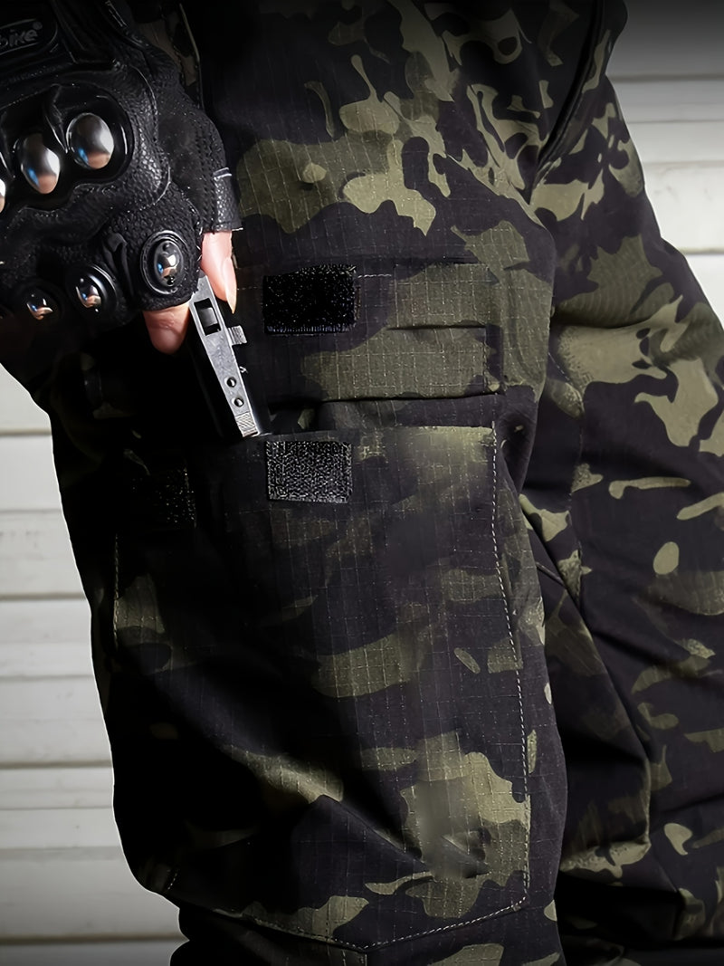 Men's Camouflage Cargo Pants | Multi-Pocket Tactical Workwear