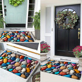 1pc Colorful Pebble Pattern Doorway Mat