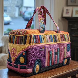 Tote Quilted Embroidery Travel Bag