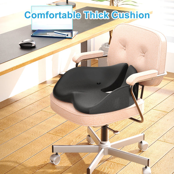 Travel Orthopedic Seat Cushion Memory Foam U-Shaped Pillow for Chair Cushion Pad Car Office Hip Support Massage  Pillow
