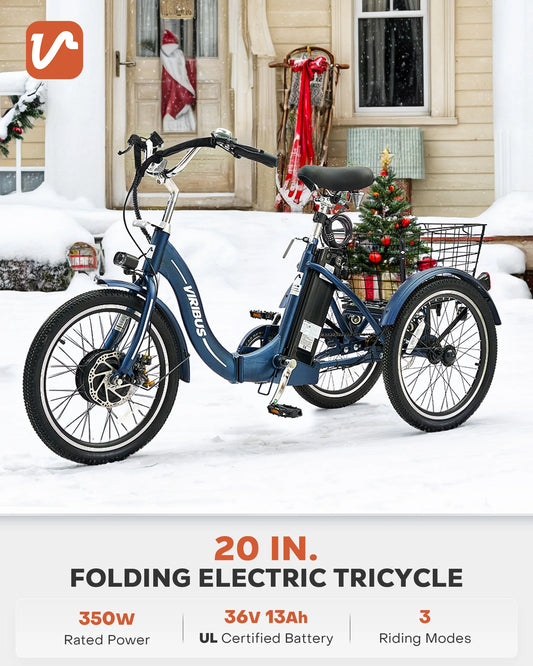 Folding Electric Trike for Adults