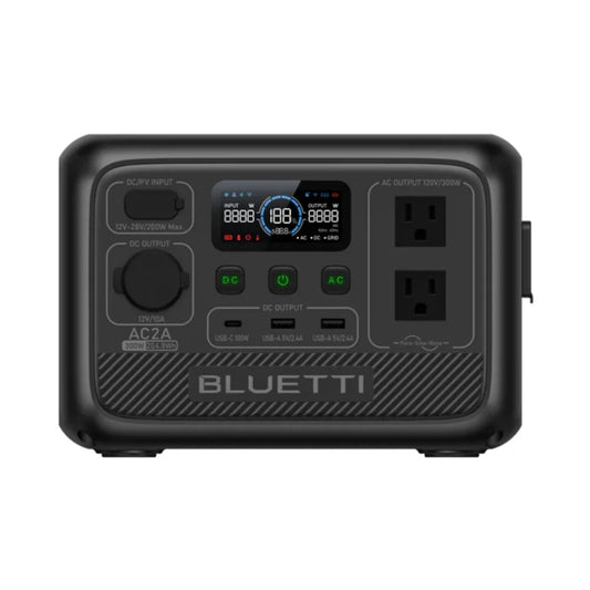 Portable Power Station AC2A |204Wh LifePO4 Battery | 2 300W AC Outlets (600W Surge)
(Solar Panel Optional)