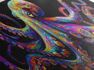 Vibrant Octopus Art Canvas Print