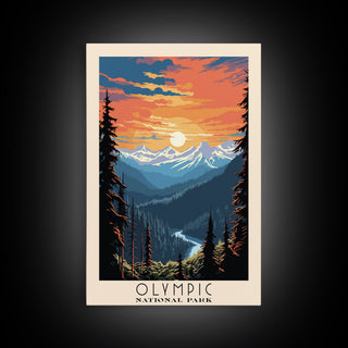 Olympic National Park Washington Travel Art