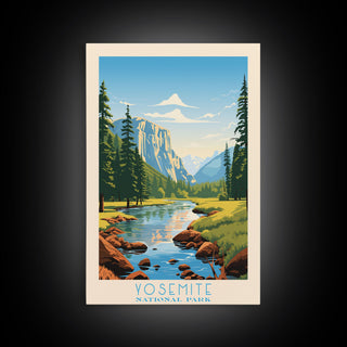 Yosemite National Park California Travel Art