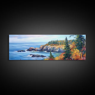Acadia National Park, Framed Canvas Print