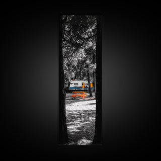 Camper Life, Rustic Travel Decor, Canvas Print,
