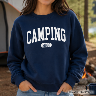 Camping Mode Varsity Sweatshirt