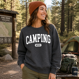Camping Mode Varsity Sweatshirt