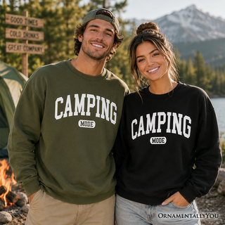Camping Mode Varsity Sweatshirt