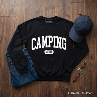 Camping Mode Varsity Sweatshirt