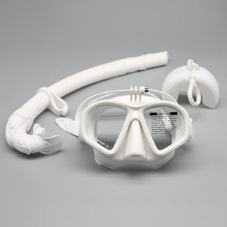 Tempered Glass Freedive Snorkel Set with Camera Mount
