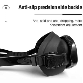 Tempered Glass Freedive Snorkel Set with Camera Mount