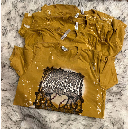 Women's Baseball Mom Bleached Shirt