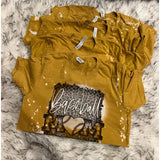 Women's Baseball Mom Bleached Shirt