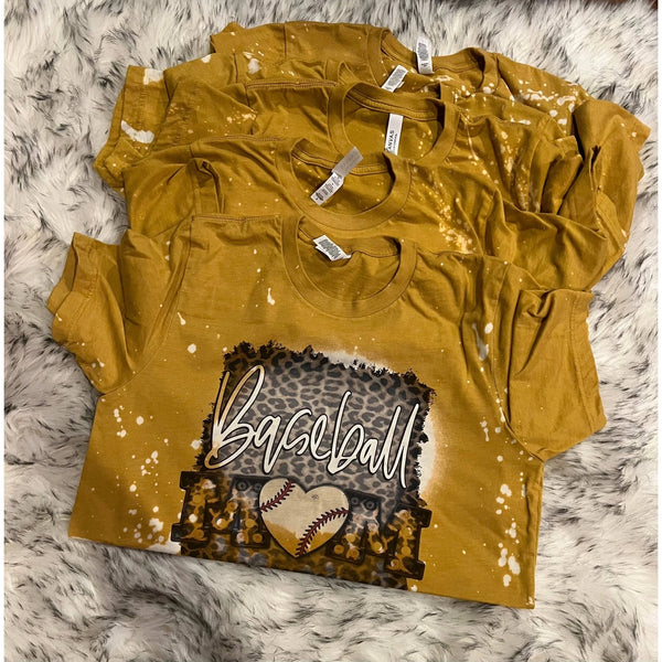 Women's Baseball Mom Bleached Shirt