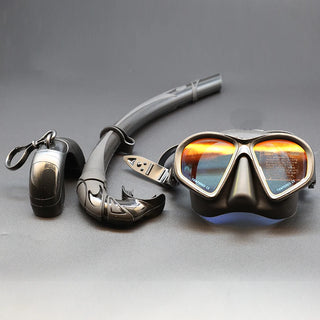 Tempered Glass Freedive Snorkel Set with Camera Mount