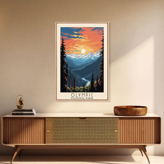 Olympic National Park Washington Travel Art
