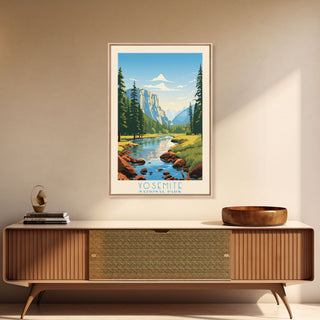 Yosemite National Park California Travel Art