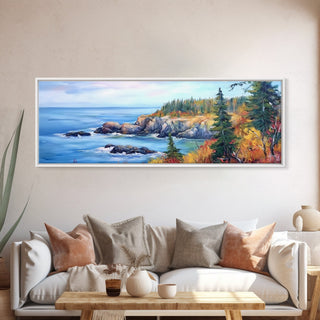 Acadia National Park, Framed Canvas Print