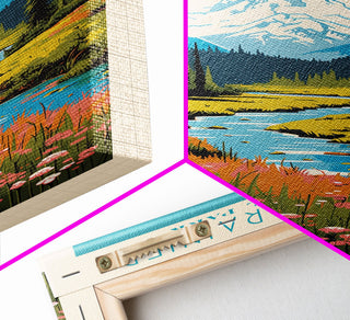 Mount Rainier National Park, Washington Travel Art