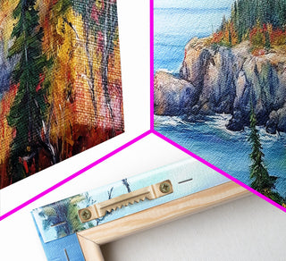Acadia National Park, Framed Canvas Print