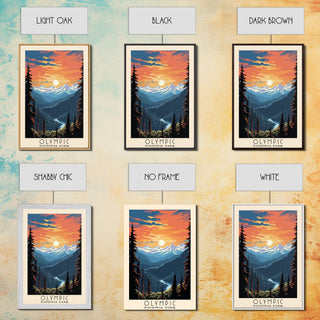 Olympic National Park Washington Travel Art