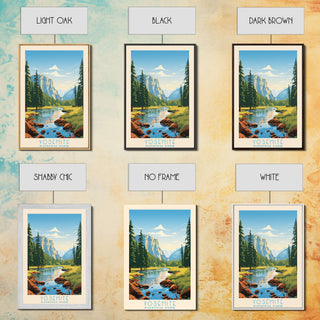 Yosemite National Park California Travel Art