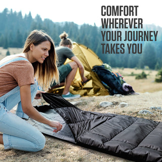 XXL Sleeping Bag for Big & Tall Campers, 90" × 39"