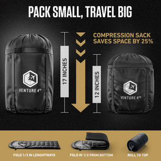 XXL Sleeping Bag for Big & Tall Campers, 90" × 39"