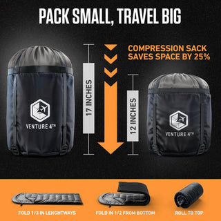 XXL Sleeping Bag for Big & Tall Campers, 90" × 39"
