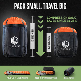 XXL Sleeping Bag for Big & Tall Campers, 90" × 39"