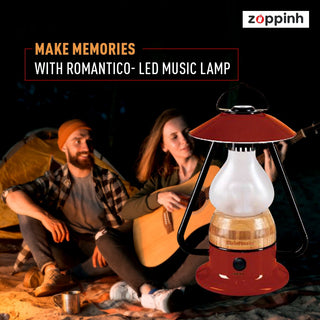 LED All-in-One Lamp, Rechargeable, Bluetooth Music Speaker