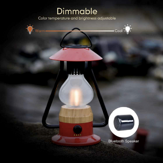 LED All-in-One Lamp, Rechargeable, Bluetooth Music Speaker