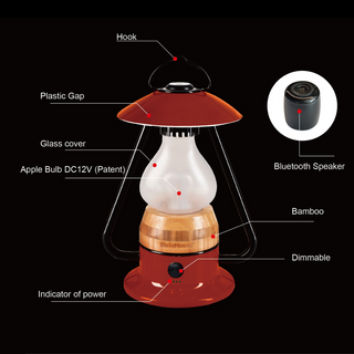 LED All-in-One Lamp, Rechargeable, Bluetooth Music Speaker