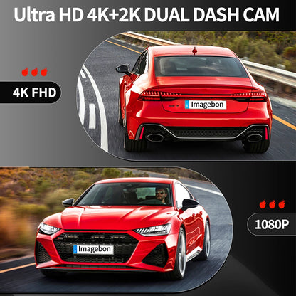 Wireless Carplay & Android Auto Dash Cam, Rearview Camera