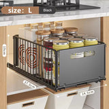 Kitchen Storage Rack Pull Out Cabinet Organizer (2 Sizes)