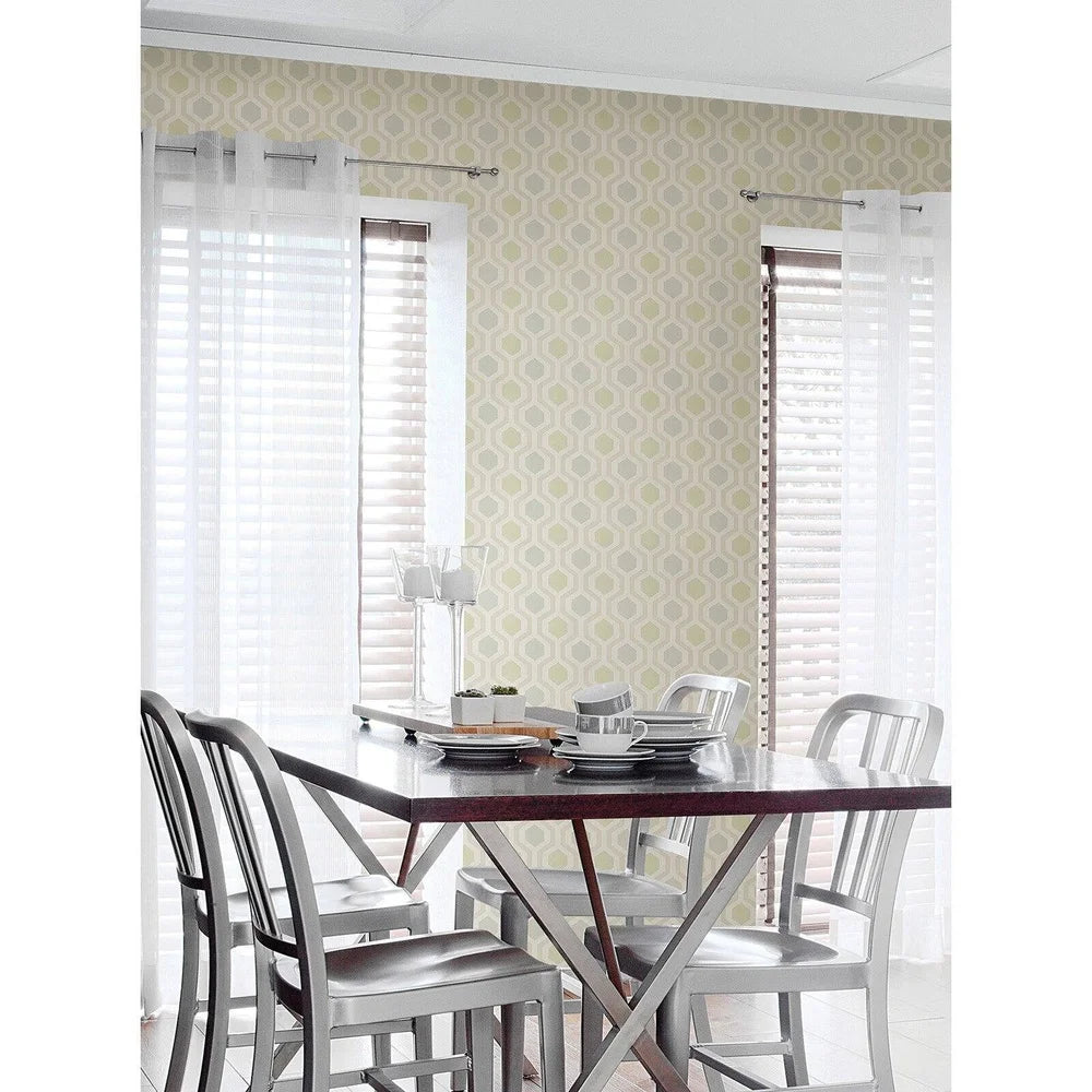Modern Geometric Wallpaper 
Non Woven Washable  Black Grey White 20.5in x 33ft Covers 56.4sqft  Design