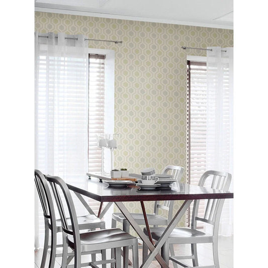 Modern Geometric Wallpaper 
Non Woven Washable  Black Grey White 20.5in x 33ft Covers 56.4sqft  Design