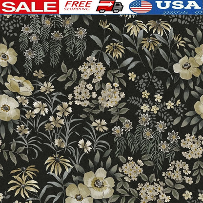 Peel and Stick Floral Wallpaper