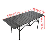 Folding Carbon Steel Roll-up Table (47.2" L x21.7" W x19.7" H)