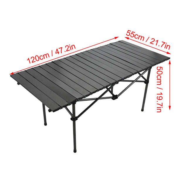 Folding Carbon Steel Roll-up Table (47.2" L x21.7" W x19.7" H)