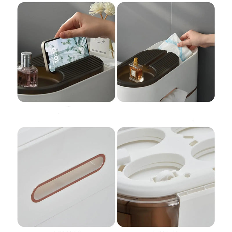 4 Tiers Narrow Bathroom Storage Cabinet