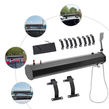Black 30L Portable Water Tank for Camping