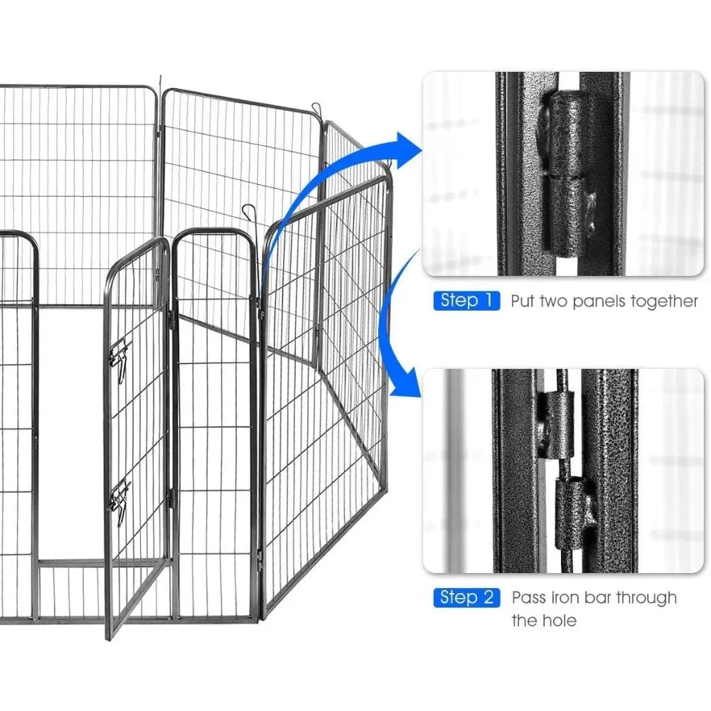 Metal Dog Playpen 40-inch (16 Panels)