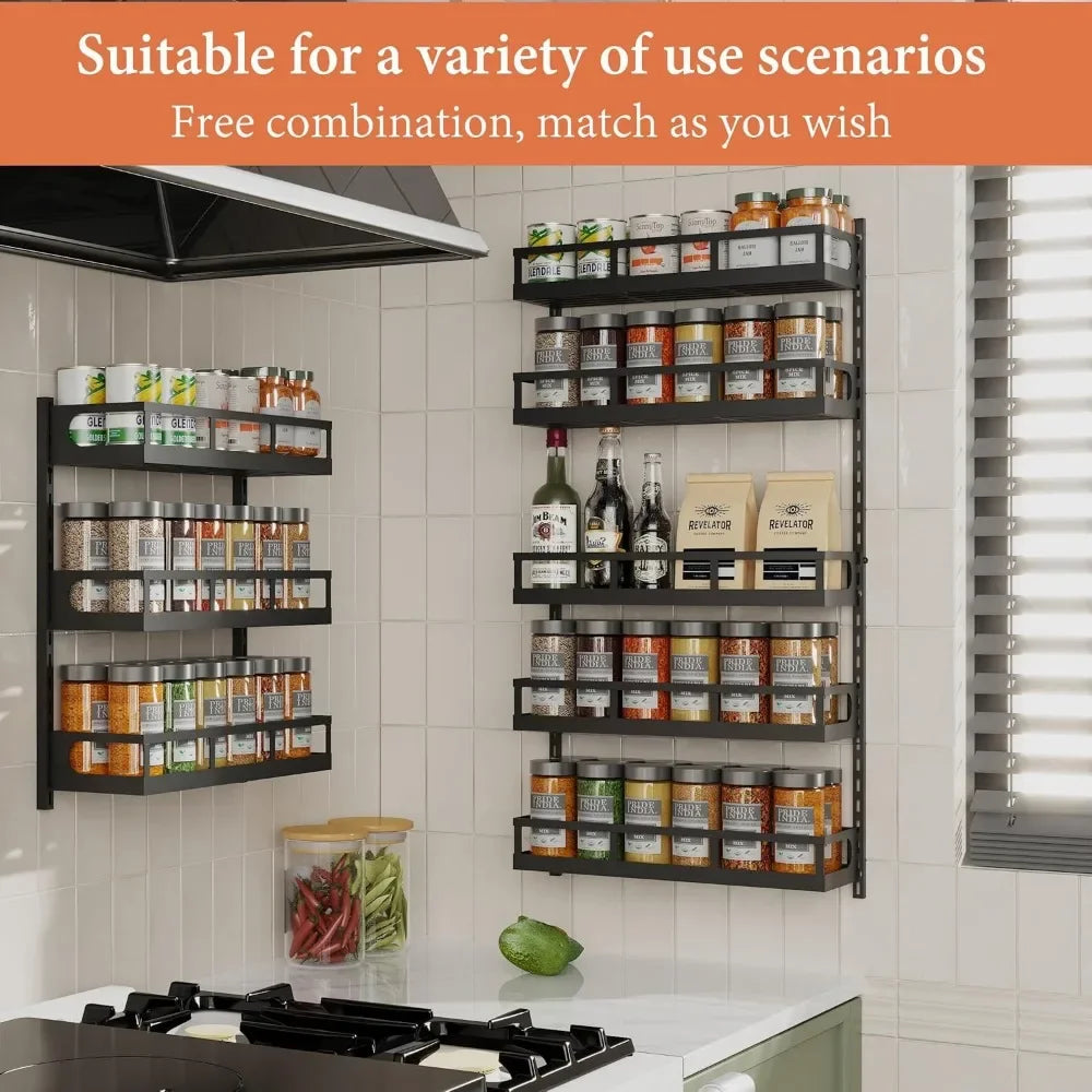 Wall Mount Spice Rack 5 Tier