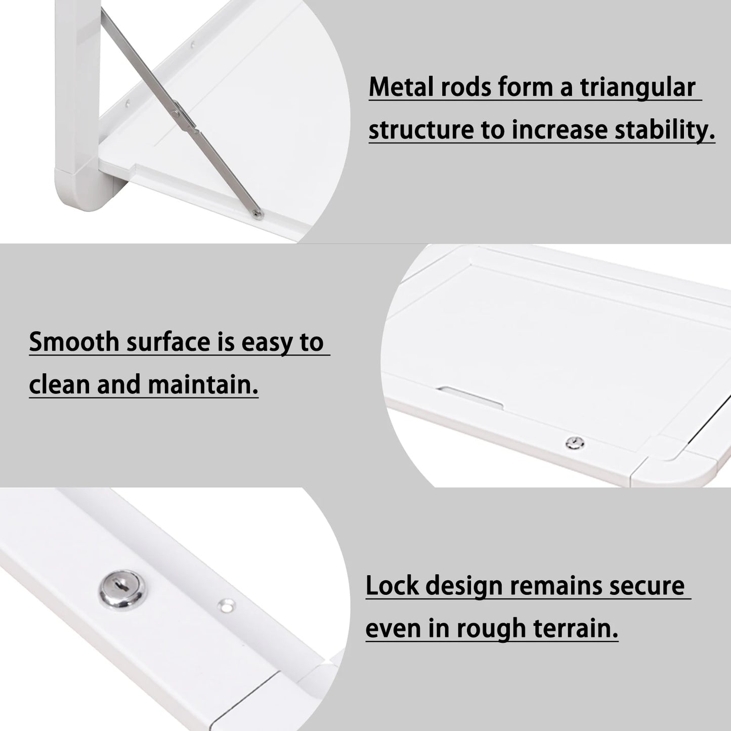 Foldable RV Wall-Mounted Table