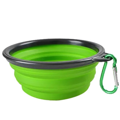 Collapsible Silicone Dog Food Water Bowl